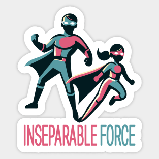 Dynamic Duo: The Sibling Heroes Sticker